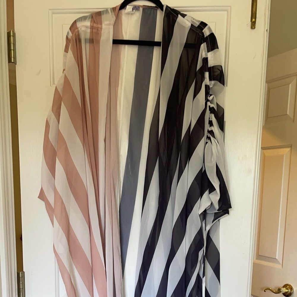 Sheer floor length afghan